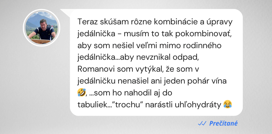 Marián Kováčik príbeh chudnutie spevňovanie posilňovňa Bratislava Ružinov tréner na diaľku